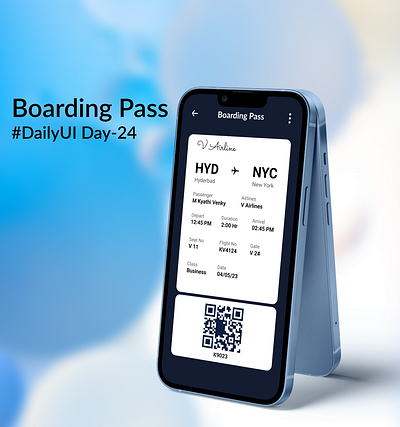 Boarding Pass #DailyUI Day-24 appshots branding dailyui design figma illustration mobiledesign ui uidesign uiux userinterface