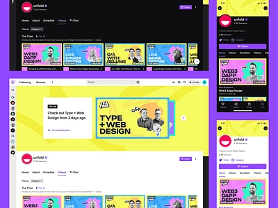 Twitch Mock-Up Dark/Light Theme (Figma) brand figma mockups twitch