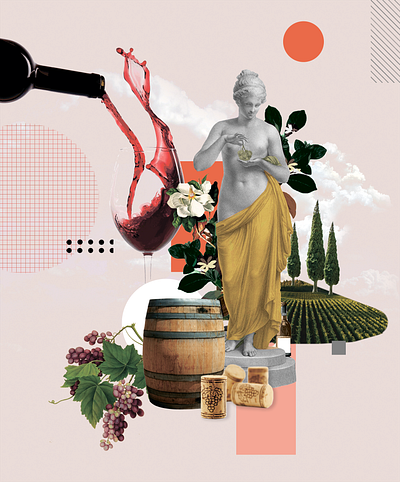 Collage Illustration For "Art New England Magazine" abstract collage collageart design digital editorial educational project food geometry graphic design illustration magazine new york social media post