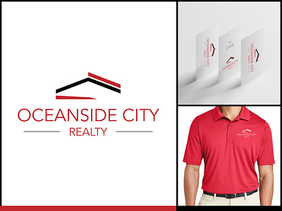 Oceanside City Realty logo branding graphic design illustrator logo photoshop