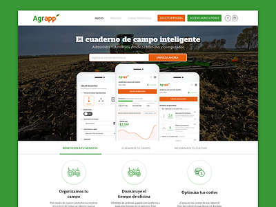 Agrapp an AGtech startup agtech app design farmers green startup ui webdesign