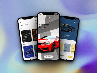 Car Rentals App branding design figma illustration logo ui uiux ux uxui vector