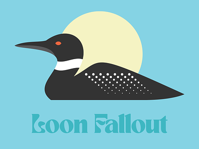 Loon Fallout ice illustration loon midwest minnesota state bird