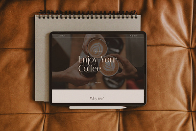 About Page - Coffee Bar (Web Design) branding ui visual design web design