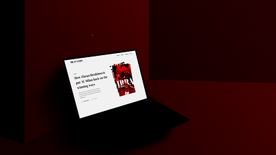 Online Blog - Milan Nation (Homepage Animation) animation branding graphic design interaction design ui web design