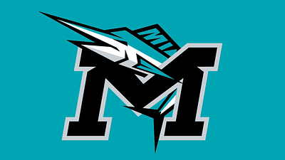Miami Marlins Rebrand Concept branding fish illustration logo marlins miami sports