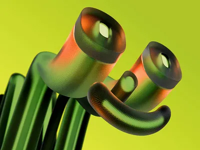 Abstract Happy Face 3d animation branding c4d character cinema 4d design eyes face gif graphic design happy illustration motion graphics octane redshift render smile ui