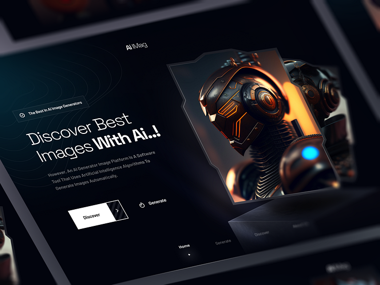 AI Image Generate Website 🔥 by Amirali Nabatian for Oniex™ on Dribbble