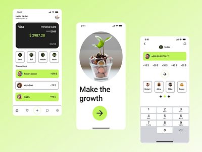 Finance Mobile App - UI/UX Design android app bank app banking card design finance app fintech app ios mobile app money payment top mobile app ui uiux user experience user interface ux wallet web app