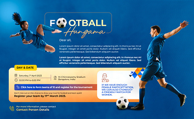 Football Flyer Design branding design graphic design illustration logo ui uiux ux vector visual design
