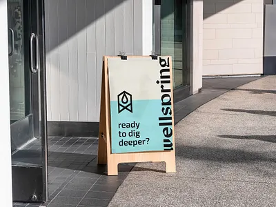 Wellspring Pensacola Brand Identity brand branding design graphic design logo logomark poster