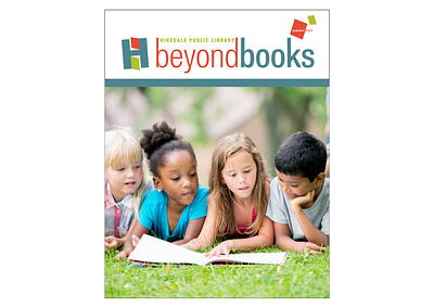 Hinsdale Public Library Beyond Books branding design graphic design logo