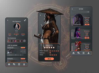 Combat Hero iOS Gaming App UI Design combat design gaming graphic design ios app phone app ui