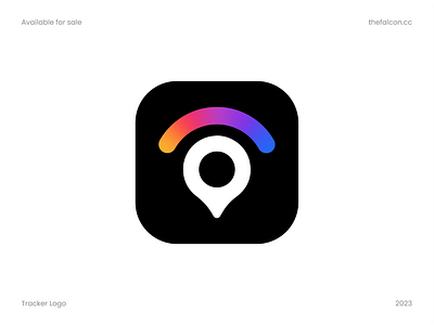 Tracker Logo (for sell) abstract brand identity branding data export flat logo geometric google maps gradient identity location logo logotype map modern pin pointer software symbol technology