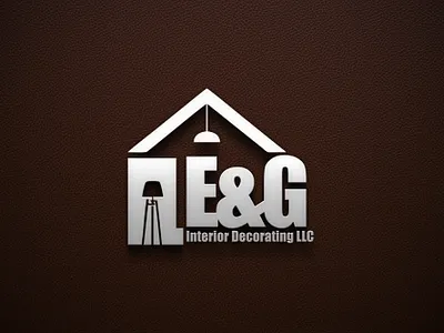 E&G Interior Decorating LLC logo 3d branding design graphic design illustration logo motion graphics typography