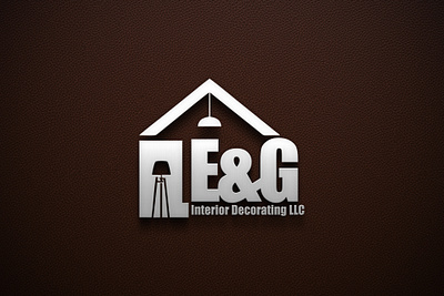 E&G Interior Decorating LLC logo 3d branding design graphic design illustration logo motion graphics typography