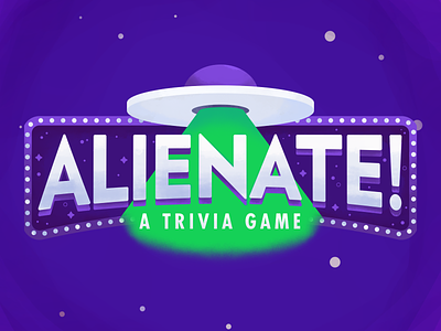 Alienate Logo logo logodesign space ufo videogame
