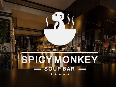 Spicy Monkey - Soup Bar Brand Identity bar branding brand identity branding branding design company design graphic design logo logo and branding logo design monkey packaging soup startup logop design