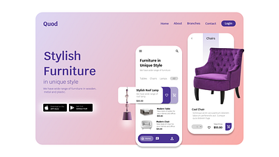 Quad Furniture App and Website r ui