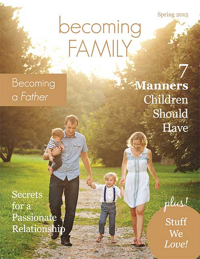 Becoming Family Newsletter - Spring 2015 Edition adobe indesign design graphic design graphic designer indesign layout layout design layout designer newsletter print designer small business