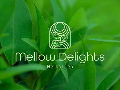 Mellow Delights Herbal Tea Branding branding brandingdesign design graphic design illustration logo typography vector