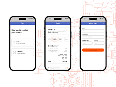 Toast - Checkout/Credit Card Input app design dailyui designer for hire toast ui ui design user interface design ux ux design web design