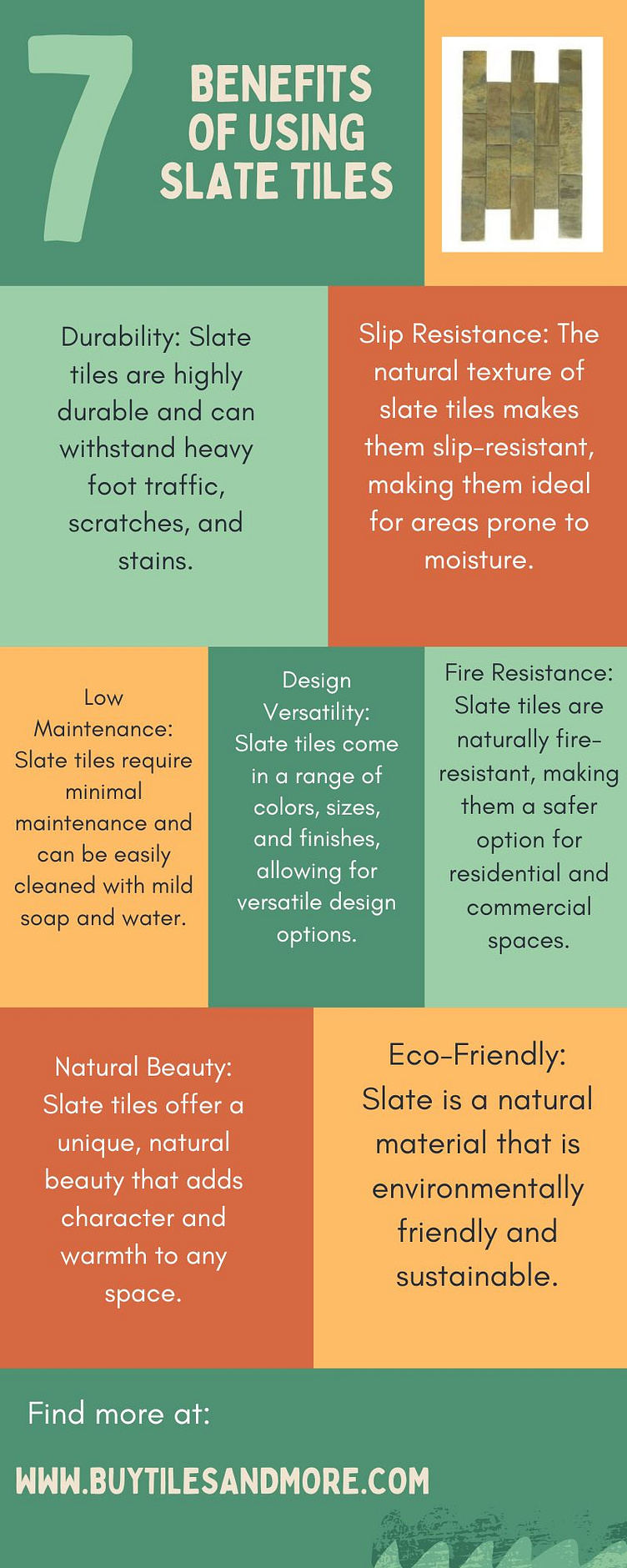 Benefits of slate tiles by Buy tiles and more on Dribbble
