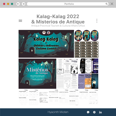 Kalag-Kalag 2022 & Misterios de Antique brochure graphic design halloween illustration