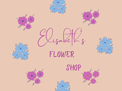 Flower Shop Logo canva design flower shop graphic design logo
