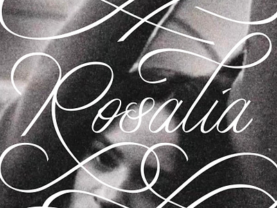 Rosalía Lettering | With Photography branding design graphic design hand lettering lettering logo music script spanish type design typeface typography