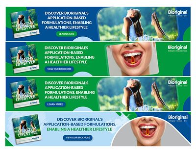 HEALTHIER LIFESTYLE - WEB BANNERS branding creative creative and quality graphic design hea health ui