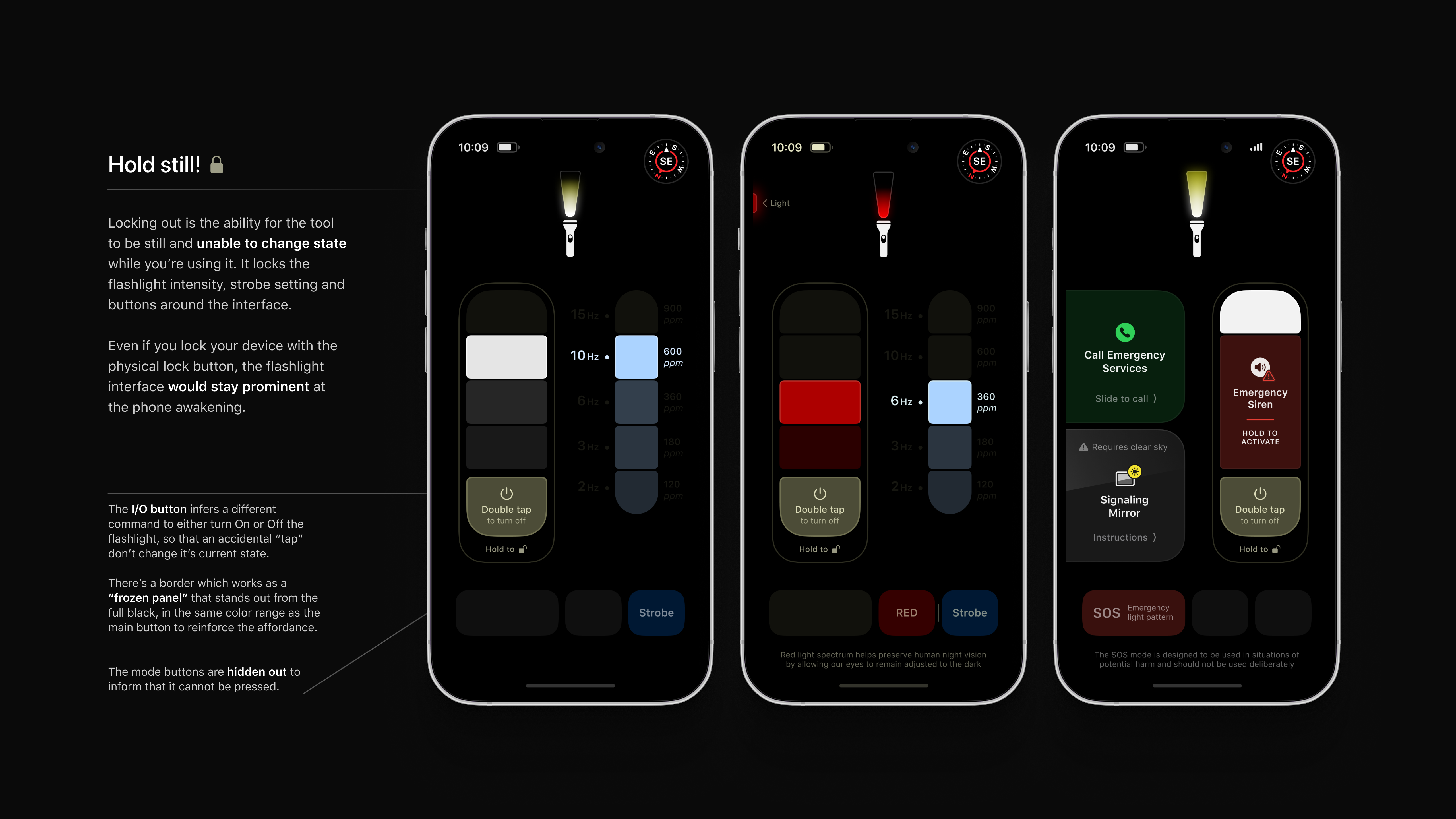 Hold still! (interface example)