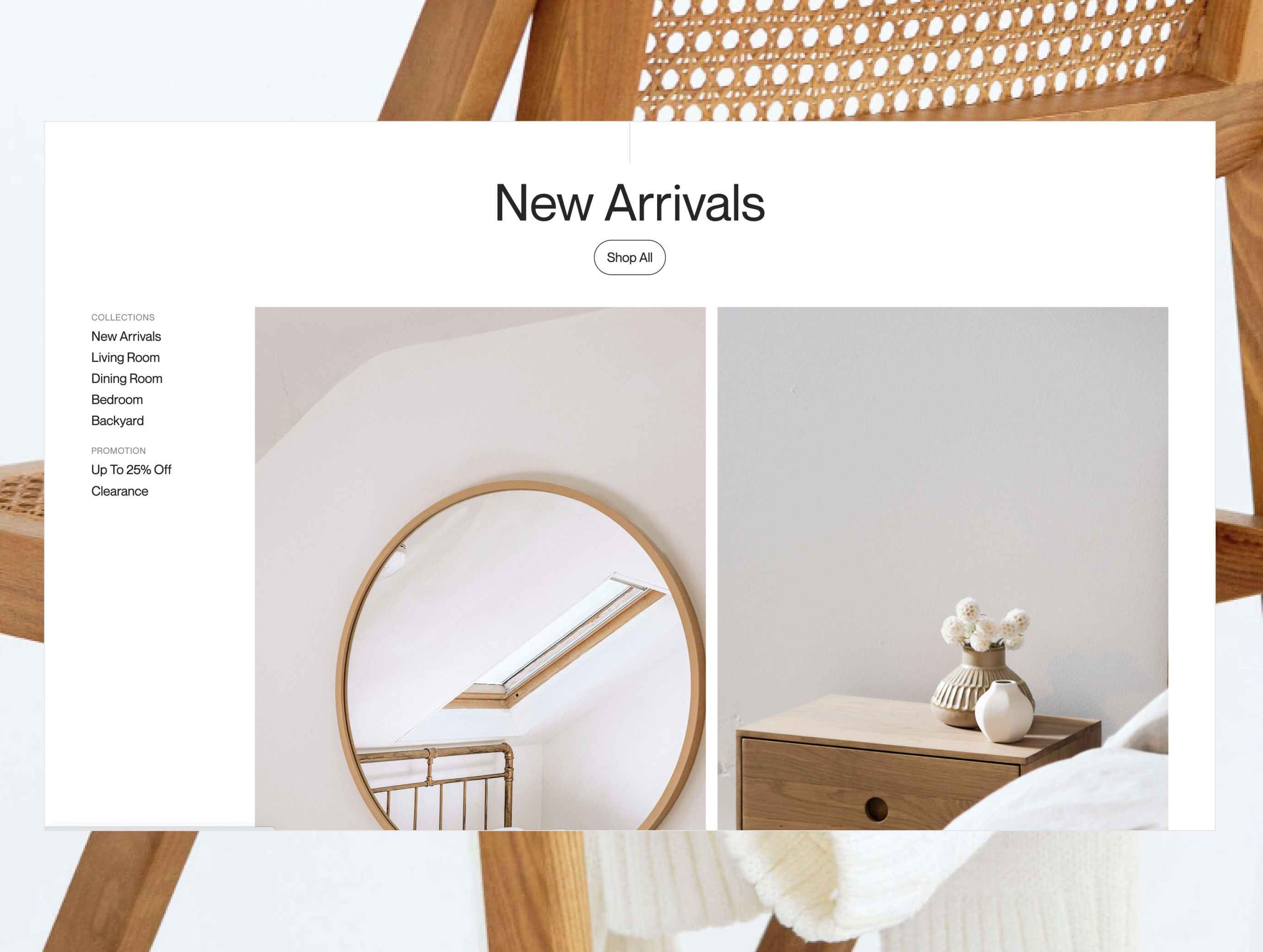 CASA - New Arrivals category ecommerce