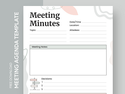 Meeting Minutes with Action Items Free Google Docs Template agenda docs framework free google docs templates free template free template google docs google google docs meeting meeting agenda meetingagenda notepaper notes plan print program schedule template timeline word