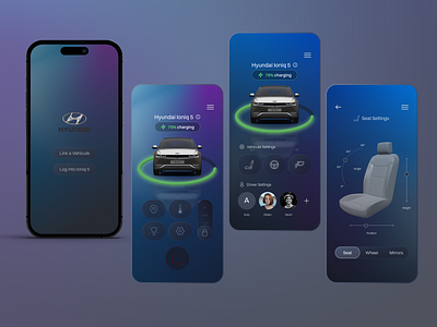 EV Assistant App - Mobile UI ai ui auto ui car ui daily ui mobile app mobile ui product design ui uiux