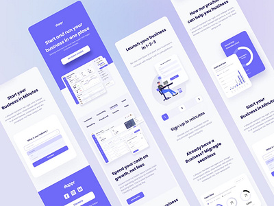 Dappr Mobile view app design home page illustration interface landing page landing page design landing page ui landingpage minimal mobile mobile app mobile biew responsive sidebar ui uiux ux web page