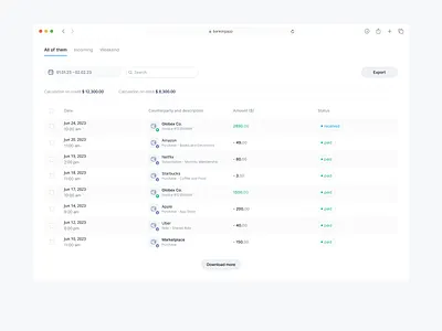 Banking app | Transaction Table ✨ accountmanagement bankingapp bankingservices bankingtechnology billpayments budgeting credit debit digitalbanking financeapp financialmanagement fintech moneymanagement moneytracking onlinebanking securebanking status transactionhistory transactiontable