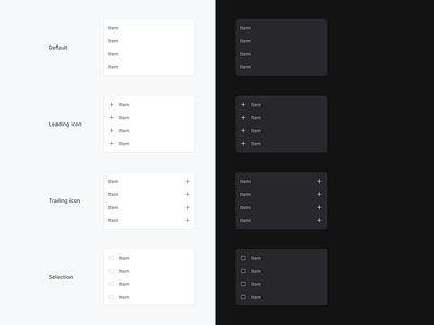 Menu Design | Components ⚡️ component components designcomponents designsystems dropdownmenu hamburgermenu informationarchitecture leadingicon menudesign navigationdesign navigationflow selection sergushkin tabmenu trailingicon uiuxdesign userexperience userinterface ux uxdesigner