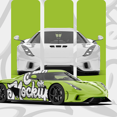 Sport Car Mockup - 002 3d advertising branding design graphic design illustration marketing ui