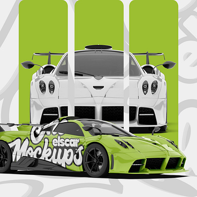 Sport Car Mockup - 007 3d advertising branding design graphic design illustration logo marketing