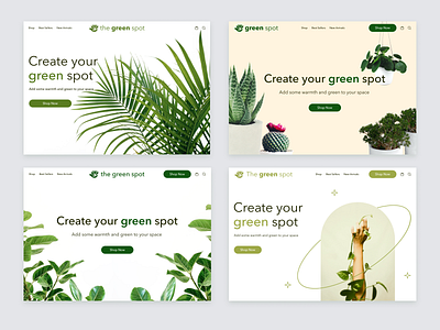 A Hero section for a Plant Shop artist branding cta design ecommerce graphic design green hero hero section illustration logo minimal minimalism nature plant student ui uxui web web design