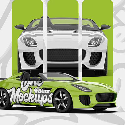 Sport Car Mockup - 009 3d advertising branding design graphic design illustration logo marketing