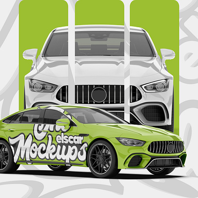 Sport Car Mockup - 015 advertising branding design graphic design illustration logo marketing