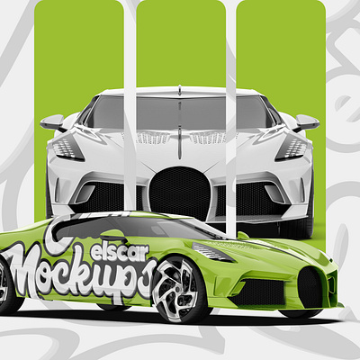 Sport Car Mockup - 016 advertising branding design graphic design graphics illustration logo marketing