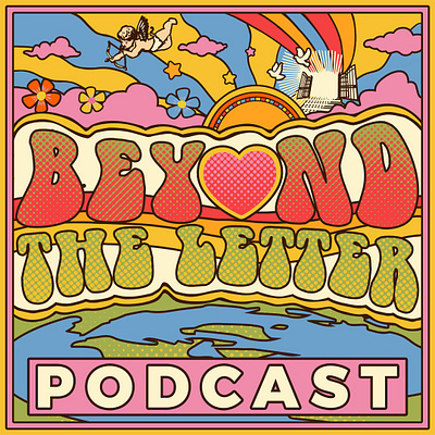 Beyond the Letter Podcast Cover design graphic design illustration podcast design