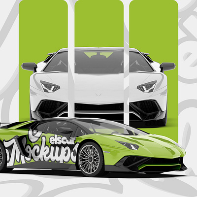 Sport Car Mockup - 018 advertising branding design graphic design graphics illustration logo marketing