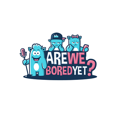 Are We Bored Yet? Logo design graphic design illustration podcast design