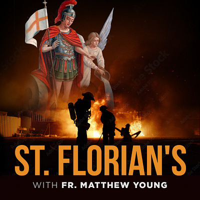 St. Florian's Podcast design graphic design illustration podcast design