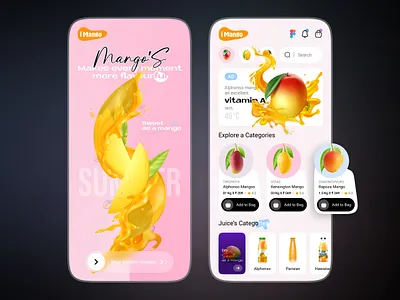 Mangos Selling User Interface Design 3d adobe photoshop animation app bechance branding design graphic design illustration iloveui instagram logo mobile app motion graphics trending ui ❤️ 🏆 😄 😊