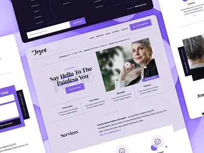Joyce - Therapist Webflow Website/Landing Page Template clinic health landing page life coach mental health template therapist therapy web design webflow website